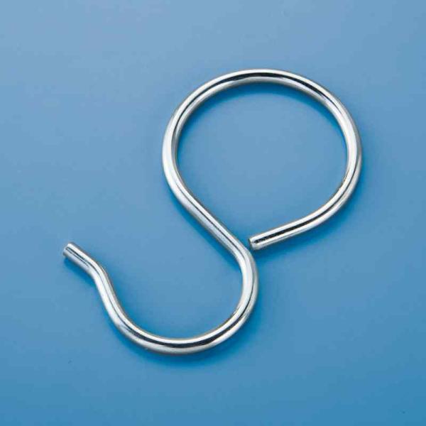 パイプ用フック 金具35 48.6mmΦ用 内径：50mmΦ 10個組 鉄（三価ユニクロ） 取寄品 ...
