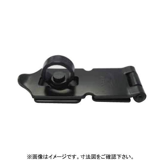 NEW HIKARI ストロング掛金 80mm ラッチ金具 黒 艶消し マット 鉄製 焼付塗装 取寄...