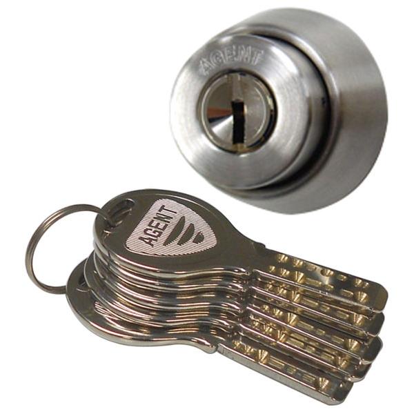 ディンプルキーMIWA取替シリンダー シルバー 扉厚35〜38 鍵5本付 ※取寄品 大黒製作所 LS...