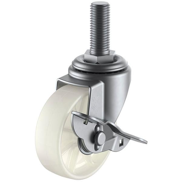 SUS-ST-S型 ストッパー付 W3/4×40 75mm ナイロン 受注生産品 ユーエイキャスター...