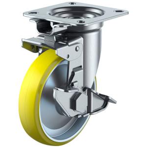 JK-S型 自在車 旋回固定式ストッパー付 150mm 帯電防止ウレタン ユーエイキャスター UWEJK-150Sの商品画像