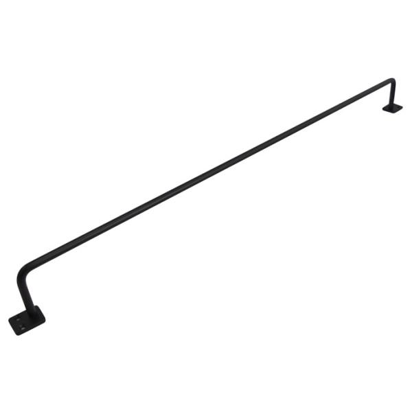 アイアンバー ブラック 艶消し黒塗装 全長600mm 幅46.2mm 取寄品 SMZ SH-IB50...