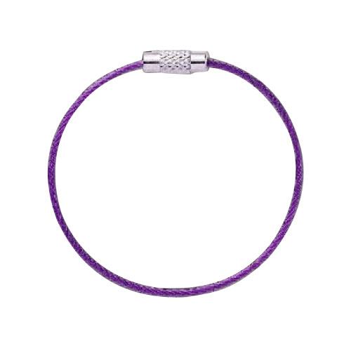 キーワイヤービニコートタイプ 紫 バラ 取寄品 ニッサチェイン SKE-101V