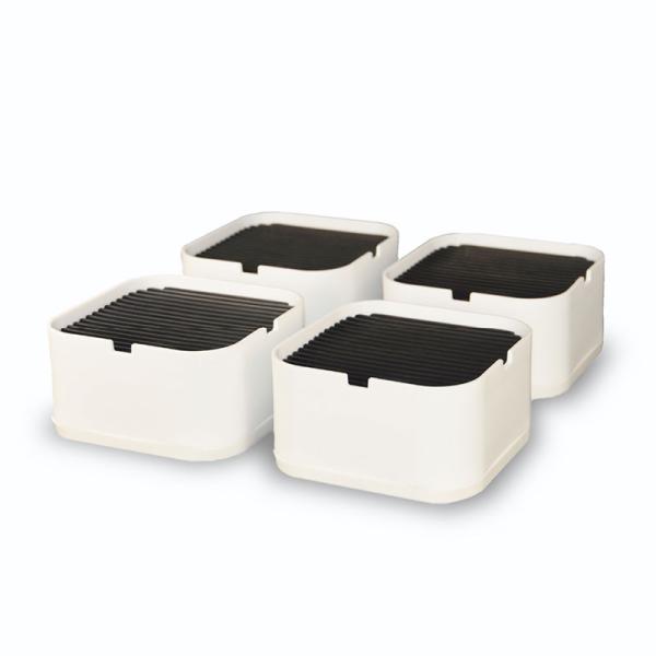 かさ上げ台 ホワイト 4個入セット 取寄品 光(Hikari) KAD100-52