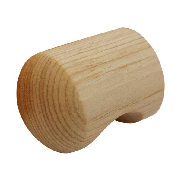 白木ツマミ 25mm 裏ビス M4x25 取寄品 SMZ SH-KN10W-25