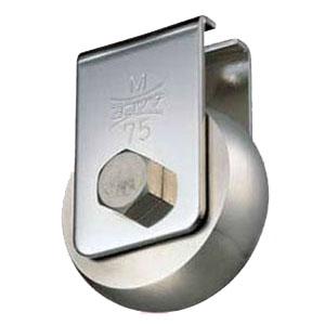 ベアリング入 ステンレスキャスター戸車(35mm・山R型)(1個価格) ヨコヅナ CBS-0358