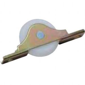 普及品フラッターV型戸車 ジュラコン車 鉄枠(42mm・V型)(1箱・4個) ジュラコン(R) ヨコ...