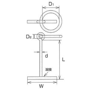 ステンレス係船環 MT型 1個価格 水本機械 MT-22