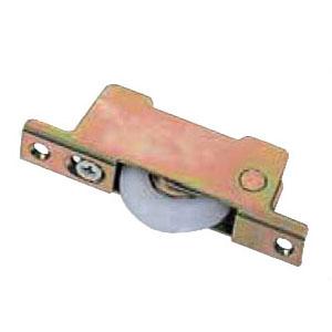 調整戸車14型 ベアリング入ジュラコン車 鉄枠(30mm・平型)(1個価格) ジュラコン(R) ヨコ...