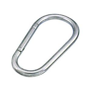 【値下げ】カラビナ 水本機械製作所 ステンレス(環付き) 100個 ナス型カラビナ 環付 - 株式会社 水本機械製作所 ステンレス