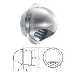 UK ステン丸型フード付ガラリ 150mm 12個価格 宇佐美工業 UK-GSN150S-HL