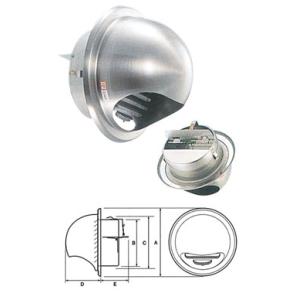 UK ステン丸型フード付ガラリ(防火ダンパー付) 150mm 1個価格 宇佐美工業 UK-GN150...