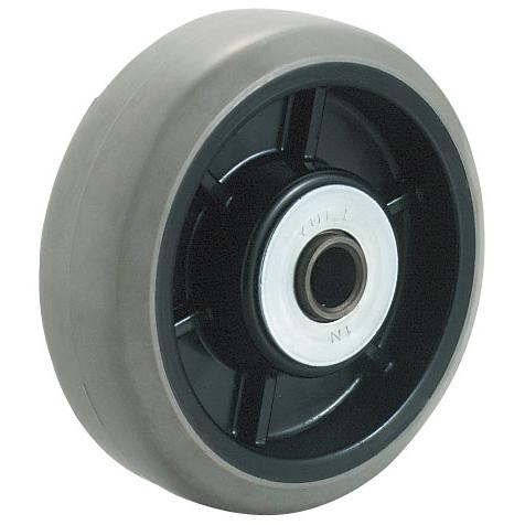 ウレタン車輪 径130mm 穴径12mm ※受注生産品 ユーエイキャスター GU-130-12