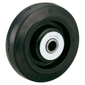 ゴム車輪 径100mm ゴム 穴径12mm ※受注生産品 ユーエイキャスター NR-100