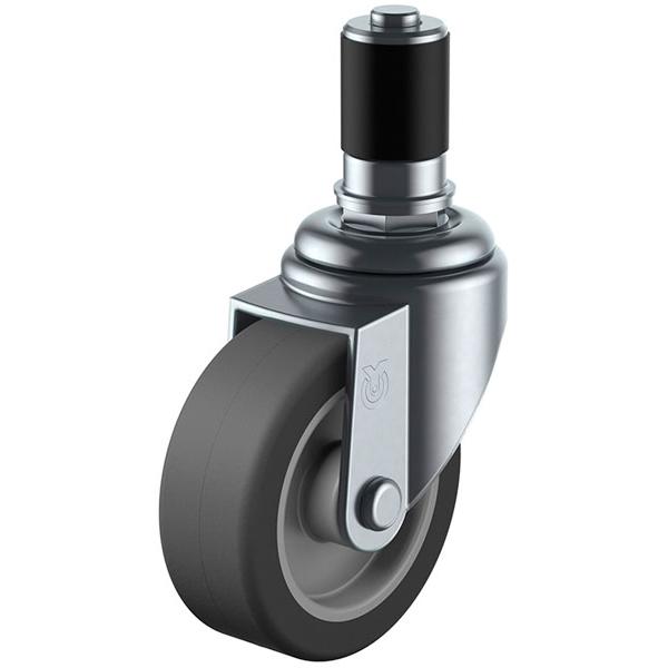 STF型 自在車 差込式 50mm パイプ径22 エラストマー ※受注生産品 ユーエイキャスター S...