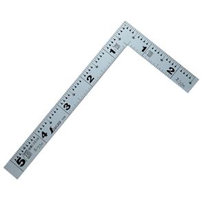 曲尺 平ぴたシルバー5寸／15cm 併用目盛 シンワ 10038