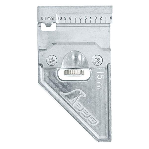 曲尺用ストッパー 金属製 15mm巾用 取寄品 シンワ 12481