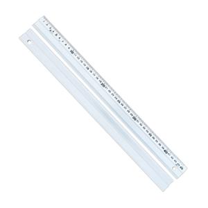 アルミ直尺 「アル助」 45cm スベリ止無 シンワ 65528