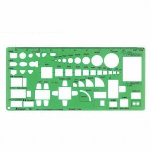 テンプレート 記号定規 TD-1 家具定規(大)1/50 シンワ 66007