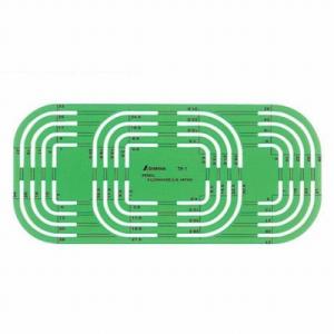 テンプレート 図形定規 TP-1 コーナー定規 シンワ 66031