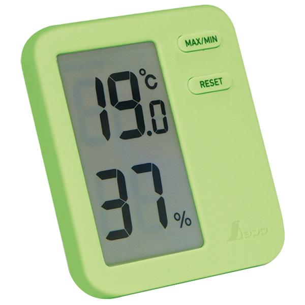 デジタル温室時計 Home A グリーン クリアパック ※取寄品 シンワ 73049