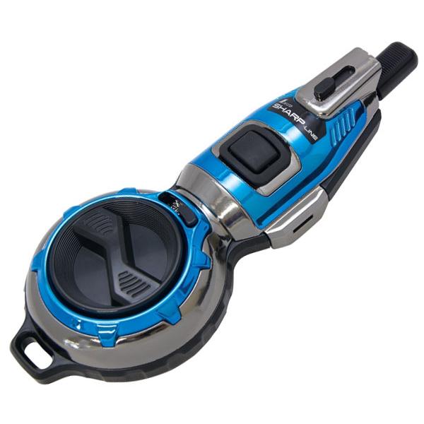 ハンディ墨つぼ Pro Plus 自動巻 シャープライン メタルブルー シンワ 73297