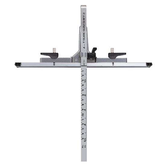 丸ノコガイド定規 Tスライド スリムシフト2 併用目盛 15cm 取寄品 シンワ 73541