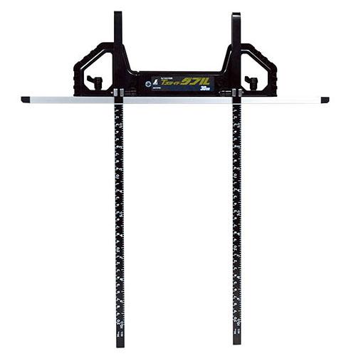 丸ノコガイド定規 Tスライド ダブル 30cm 併用目盛 突き当て可動式 取寄品 シンワ 73702