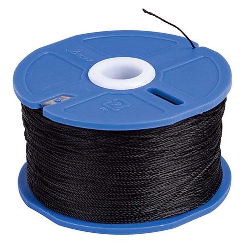 ポリエステル水糸 リール巻 ブラック 太 0.8mm 270m 取寄品 シンワ 78484