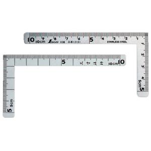 曲尺 小型 三寸法師 ステン10×5cm 表裏同目 シンワ 12101
