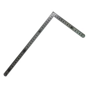 曲尺 小型 平 ステン30×15cm 裏面角目 シンワ 12114