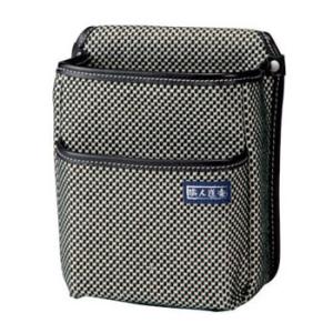 刺子 腰袋二段 黒 職人道楽 174950