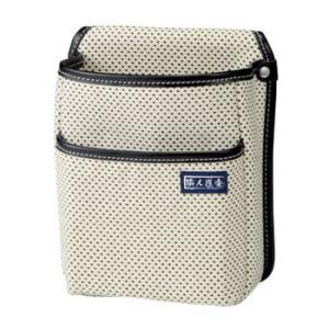 刺子 腰袋二段 白 職人道楽 174967