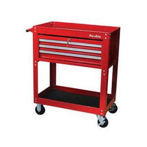 【代引不可】Pro-Auto3段引き出し式プロユースサービスカート(サイズ900×410×950mm...