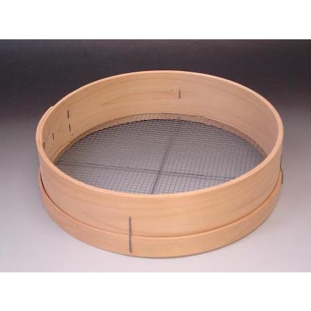 木製丸とうし 目寸法6.0mm 砂ふるい 350mm アルデ