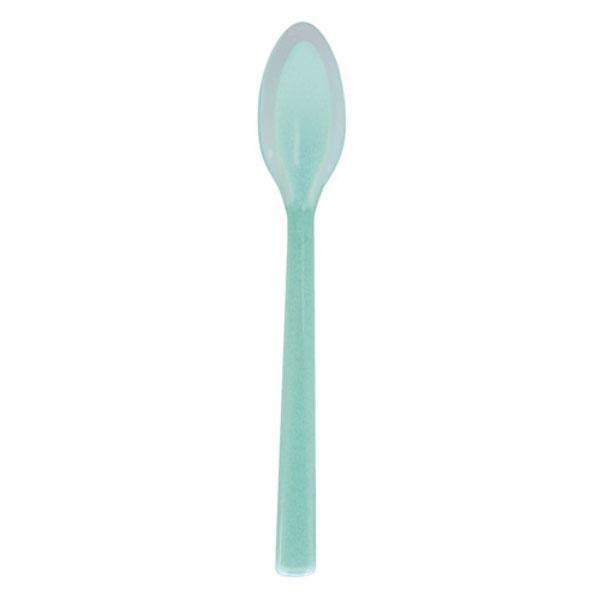 口あたりやさしいスプーン 一体深型 小 ブルー 取寄品 岡部洋食器製作所(Okabe) KU-06B