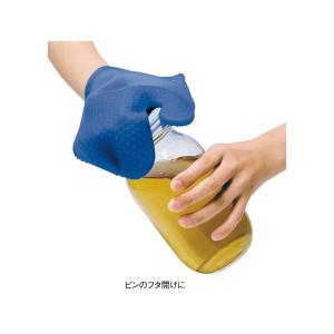シリコン オーブンミット 小 ブルー 取寄品 ...の詳細画像4