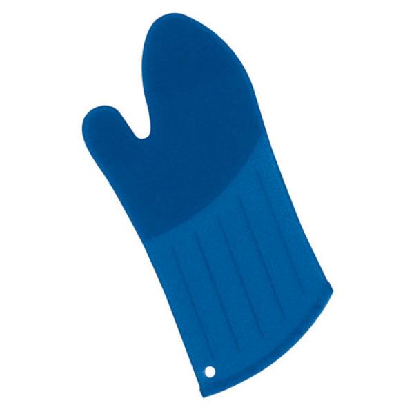 シリコン オーブンミット ロング ブルー 取寄品 岡部洋食器製作所(Okabe) OM-02