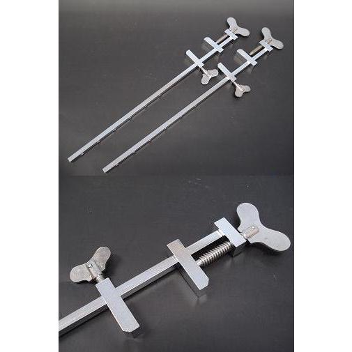 ハタ金 クロムメッキ 750mm 2本組 山崎製作所