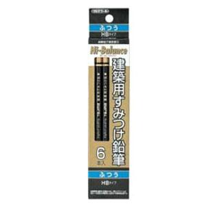 建築用すみつけ鉛筆 ふつう(HB)6本入 タジマ KNE6-HB