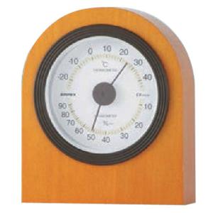 ベルモント温度・湿度計 メープル仕上 エンペックス TM-682