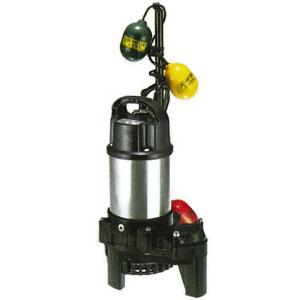 汚物用水中ハイスピンポンプ PUW型 自動交互形 50Hz 口径40mm 0.15KW 単相100V...