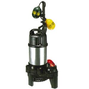 汚物用水中ハイスピンポンプ PUW型 自動交互形 60Hz 口径50mm 0.4KW 単相100V ...
