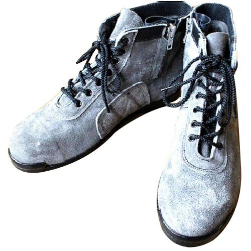 高所用セーフティブーツ ショートタイプ 霞椿 グレー 25.0cm ※取寄品 椿モデル CHS29