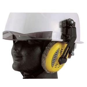 ホカホカイヤーカップ(ヘルメット取付式) 黄 TOYO トーヨーセフティー DX-10