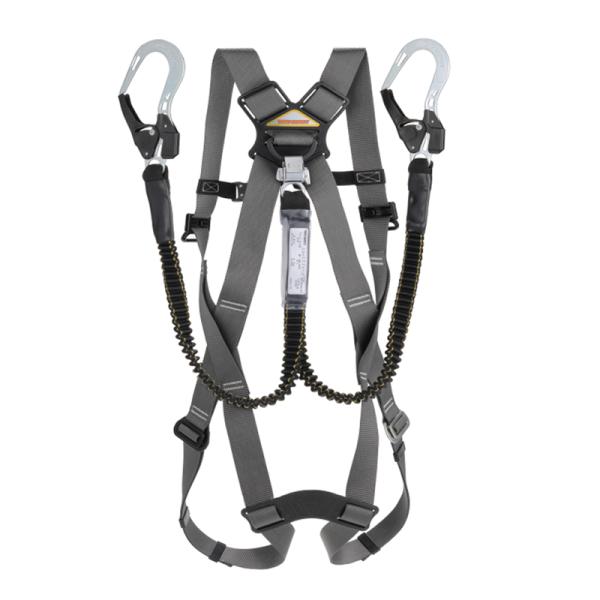 カルハーネス Mサイズ 伸縮式ダブルランヤード付き 墜落制止用器具の規格 適合品 取寄品 TOYO ...