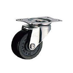ゴムキャスターEシリーズ(ステンレス金具)自在式 車輪径65mm ハンマーキャスター 320E-R6...