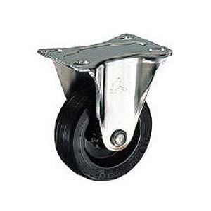 ゴムキャスターSシリーズ(ステンレス金具)固定式 車輪径65mm ハンマーキャスター 320SR-R...