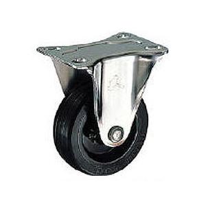ゴムキャスターSシリーズ(ステンレス金具)固定式 車輪径125mm ハンマーキャスター 320SR-...