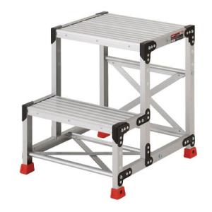 アルミ合金製作業台2段 500mm×400mm×600mm(1台価格) トラスコ TSF-256